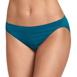 Women's Jockey® Comfies Striped Bikini Panty 1305 -Hot Sale Adult Shop 1729301 Gypsy Teal