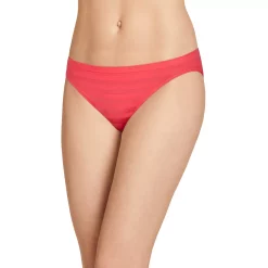Women's Jockey® Comfies Striped Bikini Panty 1305 -Hot Sale Adult Shop 1729301 Hubble Pink