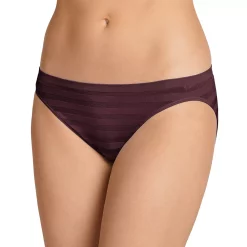 Women's Jockey® Comfies Striped Bikini Panty 1305 -Hot Sale Adult Shop 1729301 Pinotnoir