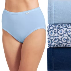 Women's Jockey® Elance 3-Pack Briefs Panty Set 1484 -Hot Sale Adult Shop 1729625 Blue Rose Asst
