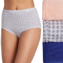 Women's Jockey® Elance 3-Pack Briefs Panty Set 1484 -Hot Sale Adult Shop 1729625 Geo Petals Asst