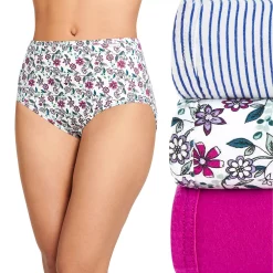 Women's Jockey® Elance 3-Pack Briefs Panty Set 1484 -Hot Sale Adult Shop 1729625 Mauve Fuchsia Teal