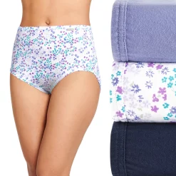 Women's Jockey® Elance 3-Pack Briefs Panty Set 1484 -Hot Sale Adult Shop 1729625 Purple Thunder Blue