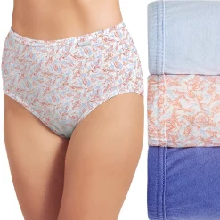 Women's Jockey® Elance 3-Pack Briefs Panty Set 1484 -Hot Sale Adult Shop 1729625 Shadow Scroll Asst