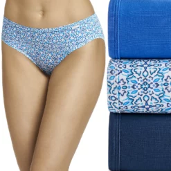 Women's Jockey® Supersoft 3-pk. Bikini Panty Set 2070 -Hot Sale Adult Shop 1729678 Blue Ribbon Asst