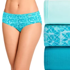 Women's Jockey® Supersoft 3-pk. Bikini Panty Set 2070 -Hot Sale Adult Shop 1729678 Caribbean Waters