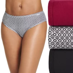 Women's Jockey® Supersoft 3-pk. Bikini Panty Set 2070 -Hot Sale Adult Shop 1729678 Dark Cherry Asst