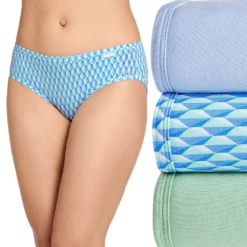 Women's Jockey® Supersoft 3-pk. Bikini Panty Set 2070 -Hot Sale Adult Shop 1729678 Floral Thunder Blue