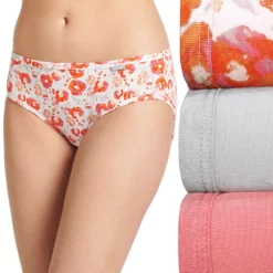 Women's Jockey® Supersoft 3-pk. Bikini Panty Set 2070 -Hot Sale Adult Shop 1729678 Painted Poppy Asst