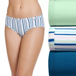 Women's Jockey® Supersoft 3-pk. Bikini Panty Set 2070 -Hot Sale Adult Shop 1729678 Streamer Stripe