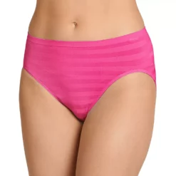 Women's Jockey® Comfies Matte & Shine Seamless Hi-Cut Panty 1306 -Hot Sale Adult Shop 1730434 Blushing Pink