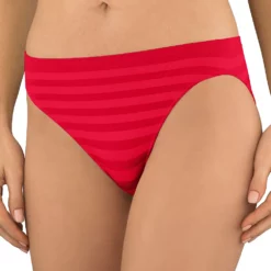 Women's Jockey® Comfies Matte & Shine Seamless Hi-Cut Panty 1306 -Hot Sale Adult Shop 1730434 Camilia Red