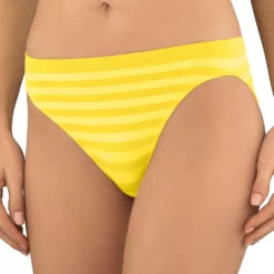Women's Jockey® Comfies Matte & Shine Seamless Hi-Cut Panty 1306 -Hot Sale Adult Shop 1730434 Canary
