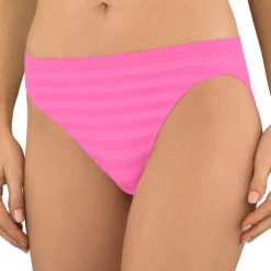 Women's Jockey® Comfies Matte & Shine Seamless Hi-Cut Panty 1306 -Hot Sale Adult Shop 1730434 Candy Pink