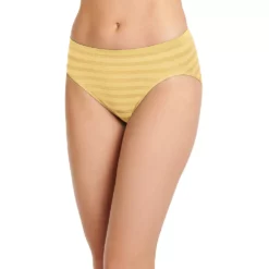 Women's Jockey® Comfies Matte & Shine Seamless Hi-Cut Panty 1306 -Hot Sale Adult Shop 1730434 Crystal Yellow