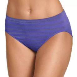Women's Jockey® Comfies Matte & Shine Seamless Hi-Cut Panty 1306 -Hot Sale Adult Shop 1730434 Crystaline Purple