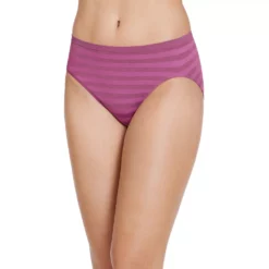 Women's Jockey® Comfies Matte & Shine Seamless Hi-Cut Panty 1306 -Hot Sale Adult Shop 1730434 Dahlia