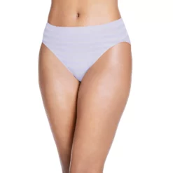 Women's Jockey® Comfies Matte & Shine Seamless Hi-Cut Panty 1306 -Hot Sale Adult Shop 1730434 Digital Lavender