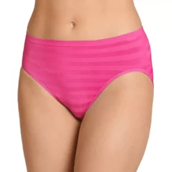 Women's Jockey® Comfies Matte & Shine Seamless Hi-Cut Panty 1306 -Hot Sale Adult Shop 1730434 Fuchsia Fantasy
