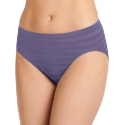 Women's Jockey® Comfies Matte & Shine Seamless Hi-Cut Panty 1306 -Hot Sale Adult Shop 1730434 Midnight Iris