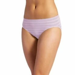 Women's Jockey® Comfies Matte & Shine Seamless Hi-Cut Panty 1306 -Hot Sale Adult Shop 1730434 Old Lilac