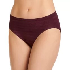 Women's Jockey® Comfies Matte & Shine Seamless Hi-Cut Panty 1306 -Hot Sale Adult Shop 1730434 Pinot Noir
