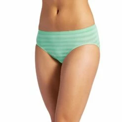 Women's Jockey® Comfies Matte & Shine Seamless Hi-Cut Panty 1306 -Hot Sale Adult Shop 1730434 Seafoam