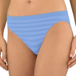 Women's Jockey® Comfies Matte & Shine Seamless Hi-Cut Panty 1306 -Hot Sale Adult Shop 1730434 Soft Sky Blue