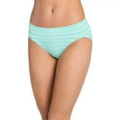 Women's Jockey® Comfies Matte & Shine Seamless Hi-Cut Panty 1306 -Hot Sale Adult Shop 1730434 Turquoise Cloud