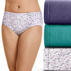 Women's Jockey® Elance 3-Pack Hipster Panty Set 1488 -Hot Sale Adult Shop 223921 Budding Bloom Asst