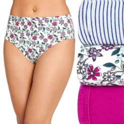 Women's Jockey® Elance 3-Pack Hipster Panty Set 1488 -Hot Sale Adult Shop 223921 Mauve Fuchsia Teal