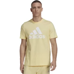 Men's adidas Classic Badge of Sport Tee -Hot Sale Adult Shop 2592871 Almost Yellow