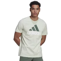 Men's adidas Classic Badge of Sport Tee -Hot Sale Adult Shop 2592871 Linen Green
