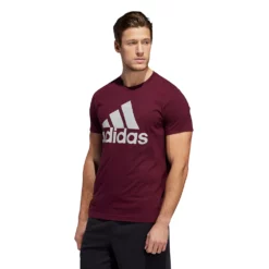 Men's adidas Classic Badge of Sport Tee -Hot Sale Adult Shop 2592871 Maroon
