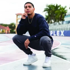 Men's Champion® Fleece Powerblend Sweatshirt -Hot Sale Adult Shop 2874625 ALT8