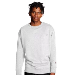 Men's Champion® Fleece Powerblend Sweatshirt -Hot Sale Adult Shop 2874625 Silver