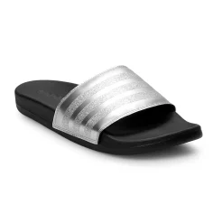 Adidas adilette Cloudfoam Women's Slide Sandals -Hot Sale Adult Shop 2891253 Metallic Silver Black