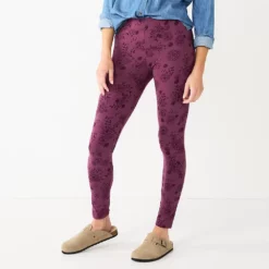 Women's Sonoma Goods For Life® Midrise Leggings -Hot Sale Adult Shop 2946661 Purple Floral