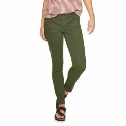 Women's Sonoma Goods For Life® Supersoft Stretch Midrise Skinny Jeans -Hot Sale Adult Shop 2954787 Olive