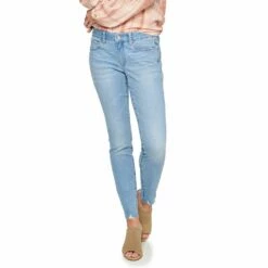 Women's Sonoma Goods For Life® Supersoft Stretch Midrise Skinny Jeans -Hot Sale Adult Shop 2954787 Orchard Destructed