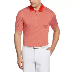 Big & Tall Grand Slam Off Course Regular-Fit Striped Performance Golf Polo -Hot Sale Adult Shop 3114981 Fiery Red