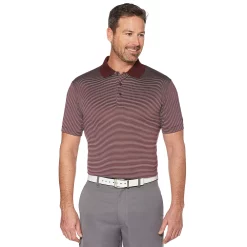 Big & Tall Grand Slam Off Course Regular-Fit Striped Performance Golf Polo -Hot Sale Adult Shop 3114981 Fig