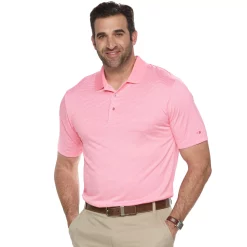 Big & Tall Grand Slam Off Course Regular-Fit Striped Performance Golf Polo -Hot Sale Adult Shop 3114981 Flamingo Pink