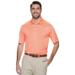 Big & Tall Grand Slam Off Course Regular-Fit Striped Performance Golf Polo -Hot Sale Adult Shop 3114981 Fusion Coral