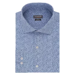 Men's Van Heusen Slim-Fit Traveler Hidden Button-Down Collar Dress Shirt -Hot Sale Adult Shop 3117049 Clear Water