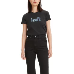Women's Levi's® Logo Perfect Tee -Hot Sale Adult Shop 3416906 Black Sparkling Logo