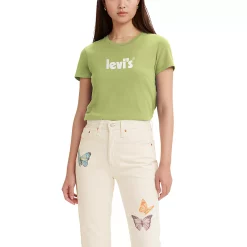 Women's Levi's® Logo Perfect Tee -Hot Sale Adult Shop 3416906 Poster Daiquiri Green