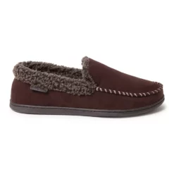 Men's Dearfoams Eli Microsuede Moccasin Slippers -Hot Sale Adult Shop 3427390 ALT