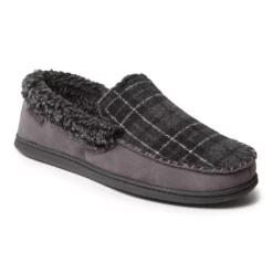 Men's Dearfoams Eli Microsuede Moccasin Slippers -Hot Sale Adult Shop 3427390 Gray
