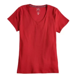 Women's Croft & Barrow® Essential V-Neck Tee -Hot Sale Adult Shop 3482291 ALT